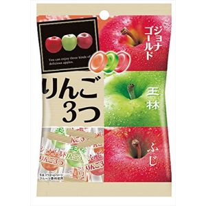 日本PINE 3种苹果味糖果 85G