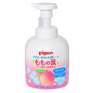 PIGEON Babay Peach Leaf Moist Body Soap 450ml