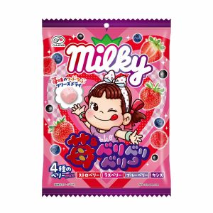 FUJIYA MILKY MILK CANDY STRAWBERRY & BERRY 