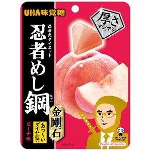 UHA NINJA MESHI STEEL DIAMOND PEACH HARD GUMMY