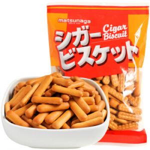 日本Matsunaga 雪茄型饼干 170g