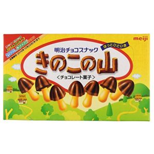 日本MEIJI明治 巧克力味蘑菇型饼干 74g