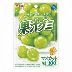 日本MEIJI明治 青提子味果汁软糖 51G