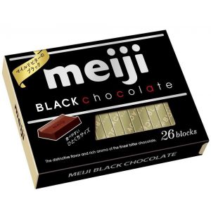 MEIJI BLACK CHOCOLATE BOX 26 BLOCKS 120G
