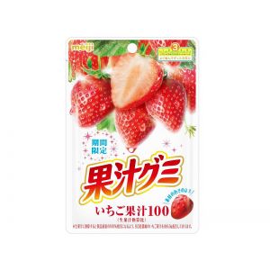 TESOLIFE特搜商城MEIJI FRUIT JUICE GUMMY STRAWBERRY FLAVOR 54G