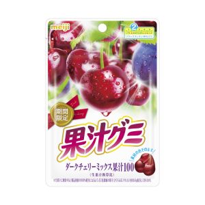 日本MEIJI明治 黑樱桃味果汁软糖 51G