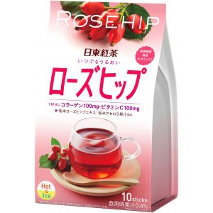 日本NITTO日东 红茶玫瑰果味饮料 10包 110G