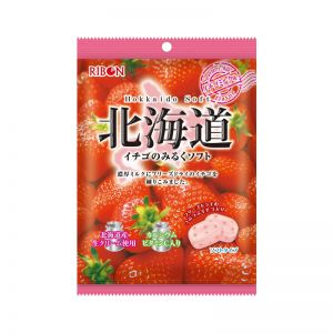 日本RIBON 北海道草莓牛奶软糖 60G