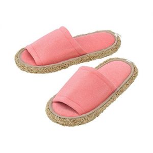 LEC Ultra Thin Microfiber Household Cleaning Slippers Apricot 22cm~25cm Size 6-8