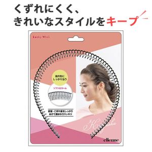 LUCKY WINK COMB HEADBAND BK EL0506 G-200