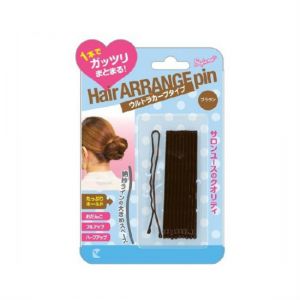 日本LUCKY TRENDY HAIR ARRANGE超曲线型发夹 10个入 棕色