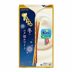 LOTTE TOPPO KIRI CREAM CHEESE WHITE CHOCOLATE FILLED COOKIE STICKS