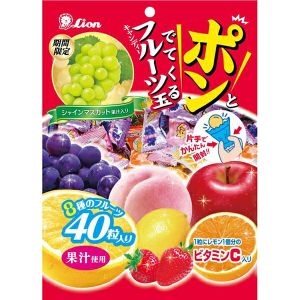 日本LION狮王 什锦味果汁糖 140G