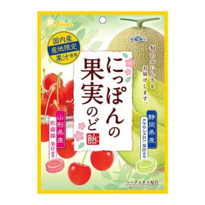 LION FRUIT THROAT LOZENGES MELON&CHERRY 72G