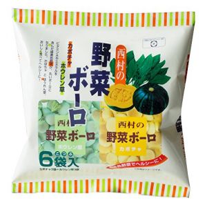 日本NISHIMURA 西村 菠菜南瓜混合蔬菜口味小馒头 6x20g