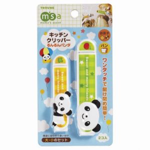 日本TORUNE厨房必备熊猫可爱造型 两种尺寸入 封口夹