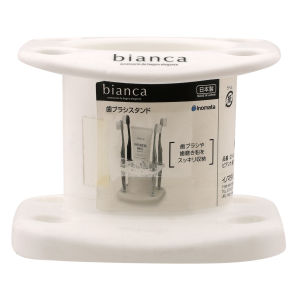 INOMATA BIANCE TOOTHBRUSH STAND WHITE B-129