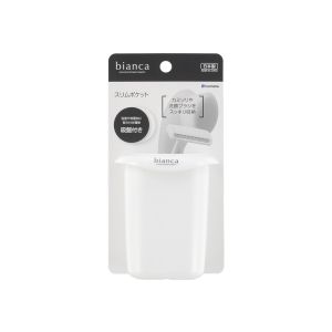 INOMATA BIANCE SHAVOR HOLDER WHITE B-128