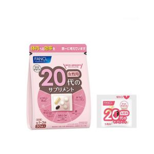 日本FANCL 女性八合一综合维生素20代 (适合20岁-30岁) 30袋
