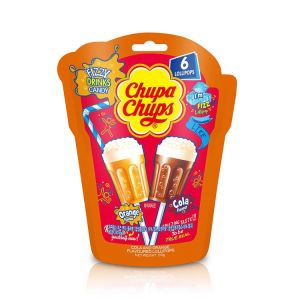 CHUPACHUPS FIZZY CANDY ORANGE COLA