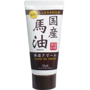 日本LOSHI无着色滋润柔软国产马油护手霜 45g