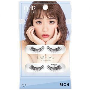 D.U.P. LASH Me by Chihiro Kondo Makeup Eyelash Kit (2 pairs) #03 RICH