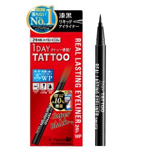 K-PALETTE 1 DAY TATTOO Real Lasting Super Sharp Eyeliner Dark Black 1pc