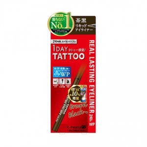 日本K-PALETTE 1DAY TATTOO 极细防水眼线液笔 不晕好卸 #浓茶深棕色 单支入