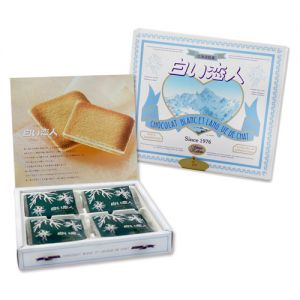 日本ISHIYA石屋制菓 SHIROI KOIBITO北海道白色恋人白巧克力饼干 12枚入