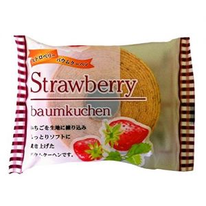 日本ATOM 经典迷你年轮蛋糕 草莓味 80g