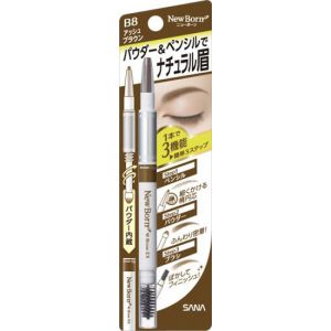 SANA New Born 3 Way Eyebrow Pencil #B8Ash Brown