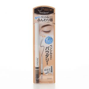 SANA NEW BORN Powdery Pencil Brown #01 Gray Brown 1pc