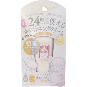 日本SANA莎娜素肌纪念日毛孔隐形焕白保湿素颜霜 30g 白茶香型