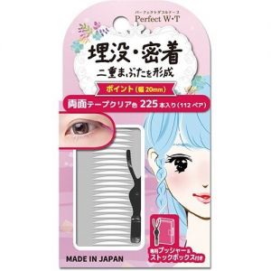 日本Perfect W·T埋没密着加固型双面双眼皮贴增量装20mm长225条