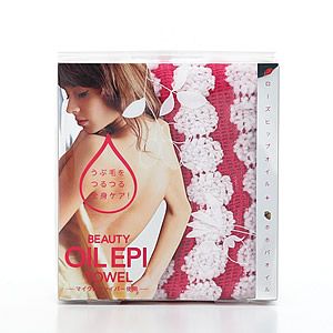 日本COGIT BEAUTY OIL EPI精油配合超细纤维身体沐浴毛巾 20×100cm