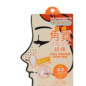 日本COGIT 酵素配合温感角质洁净棉棒 5枚入