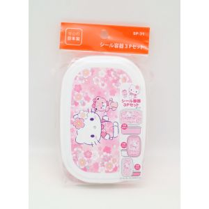 日本OSK hello kitty可爱饭盒套组 三个入