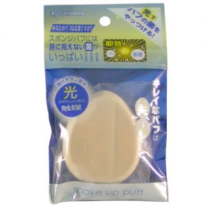 日本石原商店HIKARI光触媒紧凑型两用水滴型粉扑 1个入