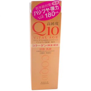 KOSE VITAL AGE Q10 Facial Milky Lotion 180ml