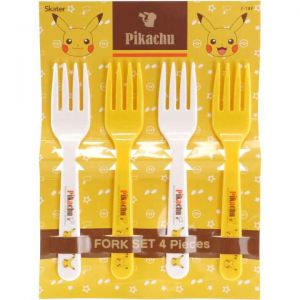 SKATER SET OF 4 FORKS 15CM PIKACHU S-236