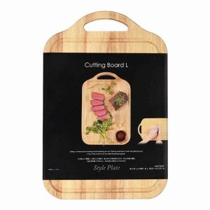 STYLE PLATE CUT BOARD RUBBER WOOD P-237