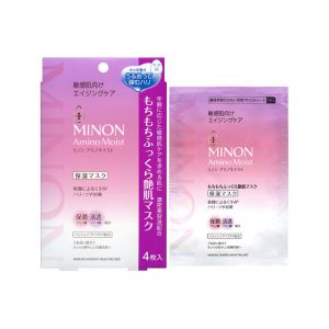 日本MINON蜜浓丰盈抗龄紧致保湿面膜 24ml*4枚入