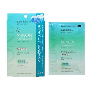 日本MINON蜜浓氨基酸混合敏感肌水油平衡收缩毛孔面膜 22ml*4