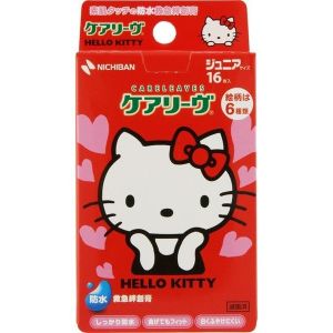 日本NICHIBAN HELLO KITTY儿童防水创可贴 16枚