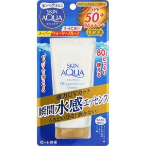 20新版乐敦新碧SKIN AQUA 超保湿防晒精华SPF50+PA++++80g