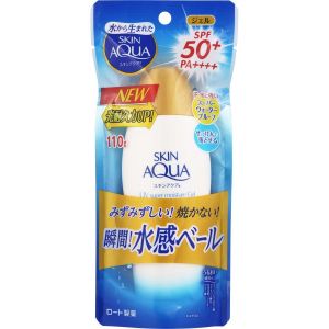 20新款日本 乐敦SKIN AQUA瞬间水感防晒霜乳 SPF50+ 110g