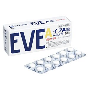 日本EVE A锭止疼止痛片 白色装60片
