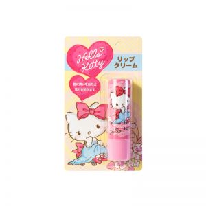 日本HELLO KITTY 凯蒂猫护唇膏 粉粉蕾丝款 单件入