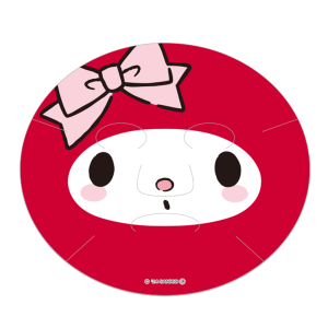 ASUNARO MY MELODY NARIKIRI FACE MASK RED
