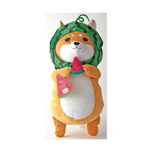 日本HONYARAHDOH虹雅堂西瓜柴犬抱枕 一个入 大号